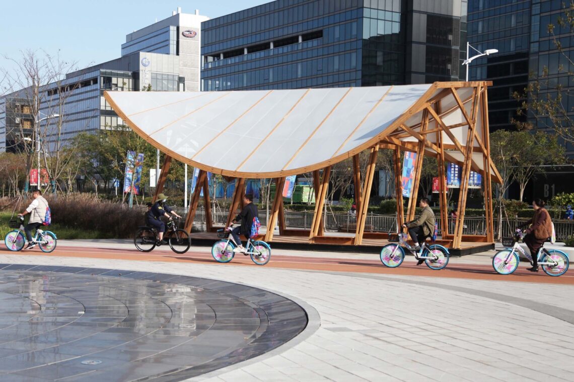 Cycling Pavilion / A.c.r.e. Atelier + School Of Art Design And Media Of Ecust 1 Cycling pavilion / a. C. R. E. Atelier + school of art design and media of ecust
