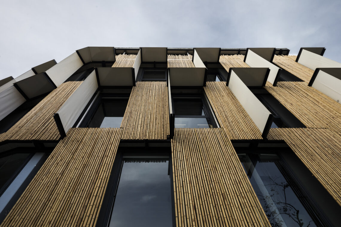 Interview With Charles And Tereza Gallavardin Of T3 Architects And Kanopea Architecture Studio 5 11 bioclimatic flexi office t3 architects bamboo facade