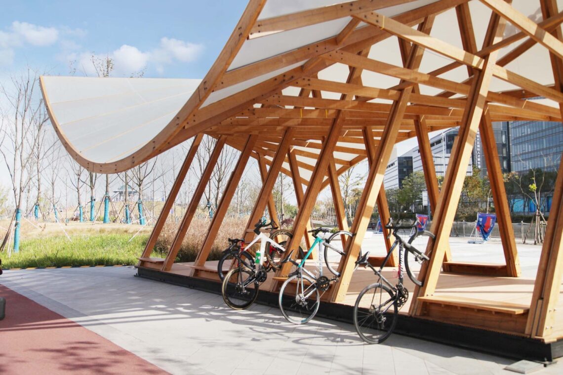 Cycling Pavilion / A.c.r.e. Atelier + School Of Art Design And Media Of Ecust 12 Cycling pavilion / a. C. R. E. Atelier + school of art design and media of ecust