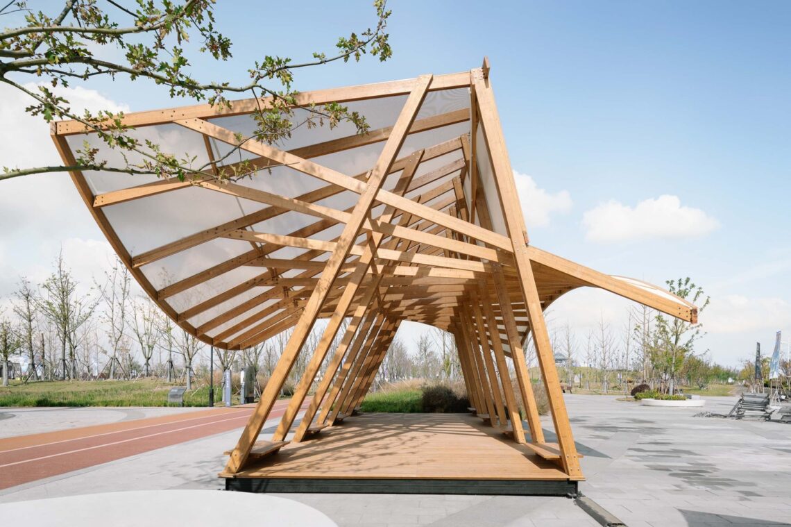 Cycling Pavilion / A.c.r.e. Atelier + School Of Art Design And Media Of Ecust 4 Cycling pavilion / a. C. R. E. Atelier + school of art design and media of ecust