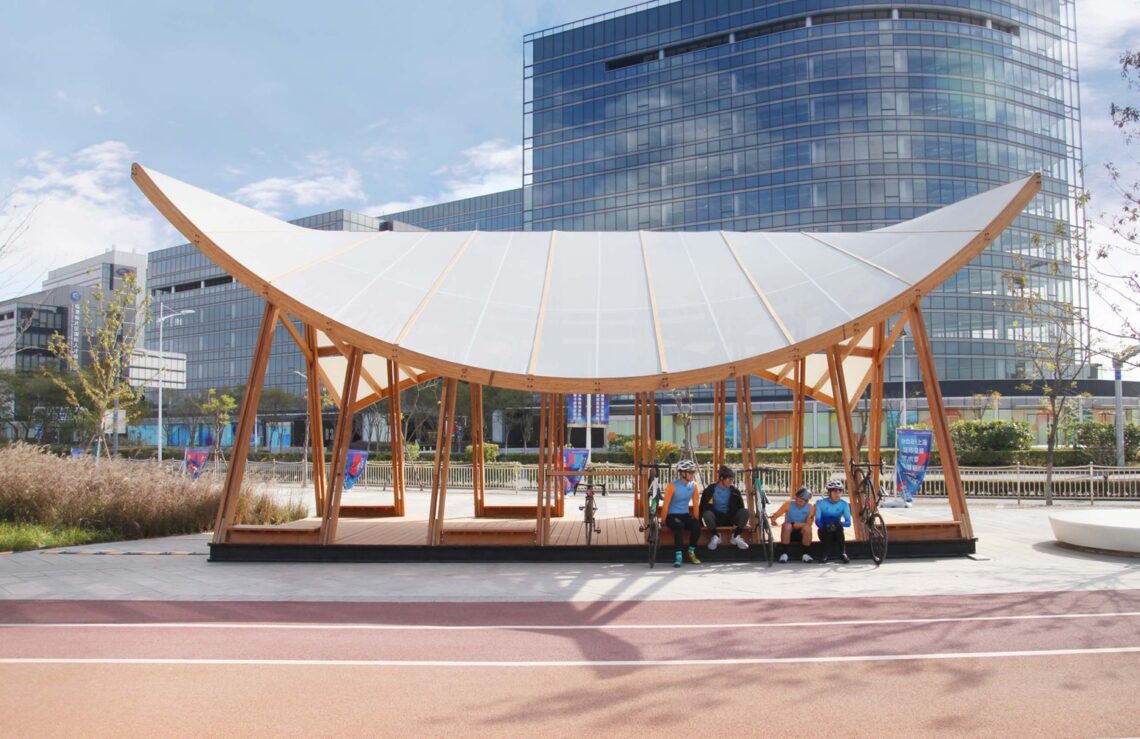 Cycling Pavilion / A.c.r.e. Atelier + School Of Art Design And Media Of Ecust 2 Cycling pavilion / a. C. R. E. Atelier + school of art design and media of ecust