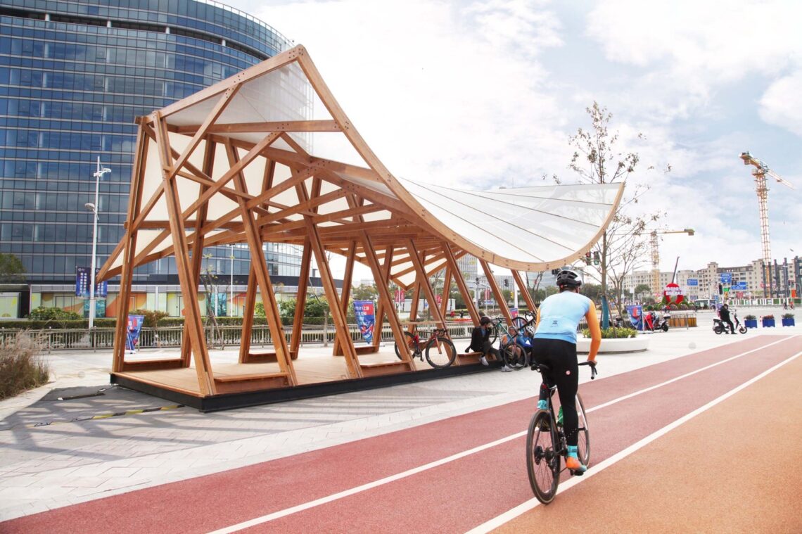 Cycling Pavilion / A.c.r.e. Atelier + School Of Art Design And Media Of Ecust 35 Cycling pavilion / a. C. R. E. Atelier + school of art design and media of ecust