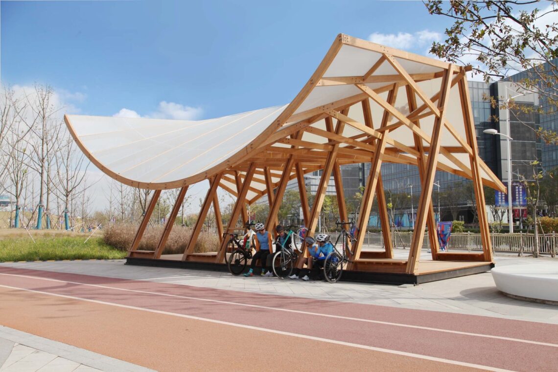 Cycling Pavilion / A.c.r.e. Atelier + School Of Art Design And Media Of Ecust 30 Cycling pavilion / a. C. R. E. Atelier + school of art design and media of ecust