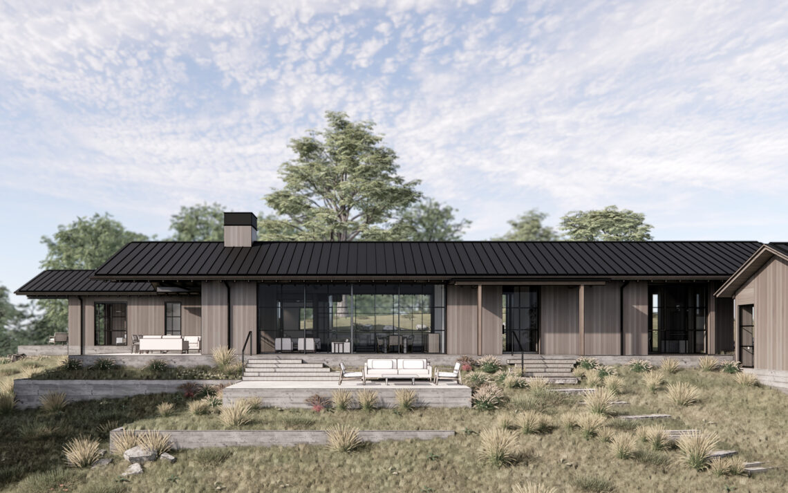 High meadow ranch 1 entrance view