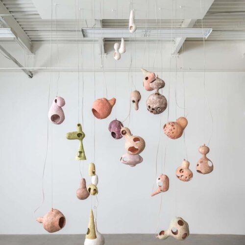 You See A Sheep / Yuko Nishikawa 5 Yuko nishikawa you see a sheep sculptural ceramic chandelier object design 01