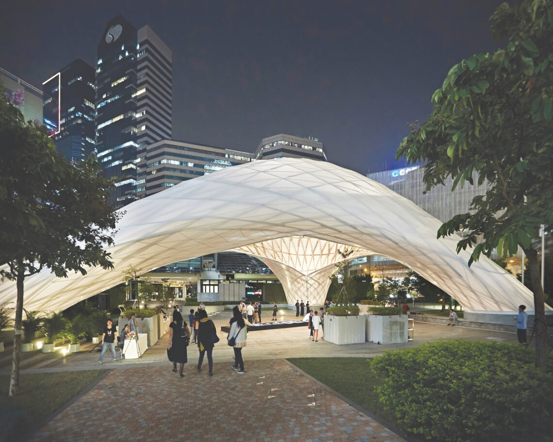 Zcb bamboo pavilion / the chinese university of hong kong school of architecture