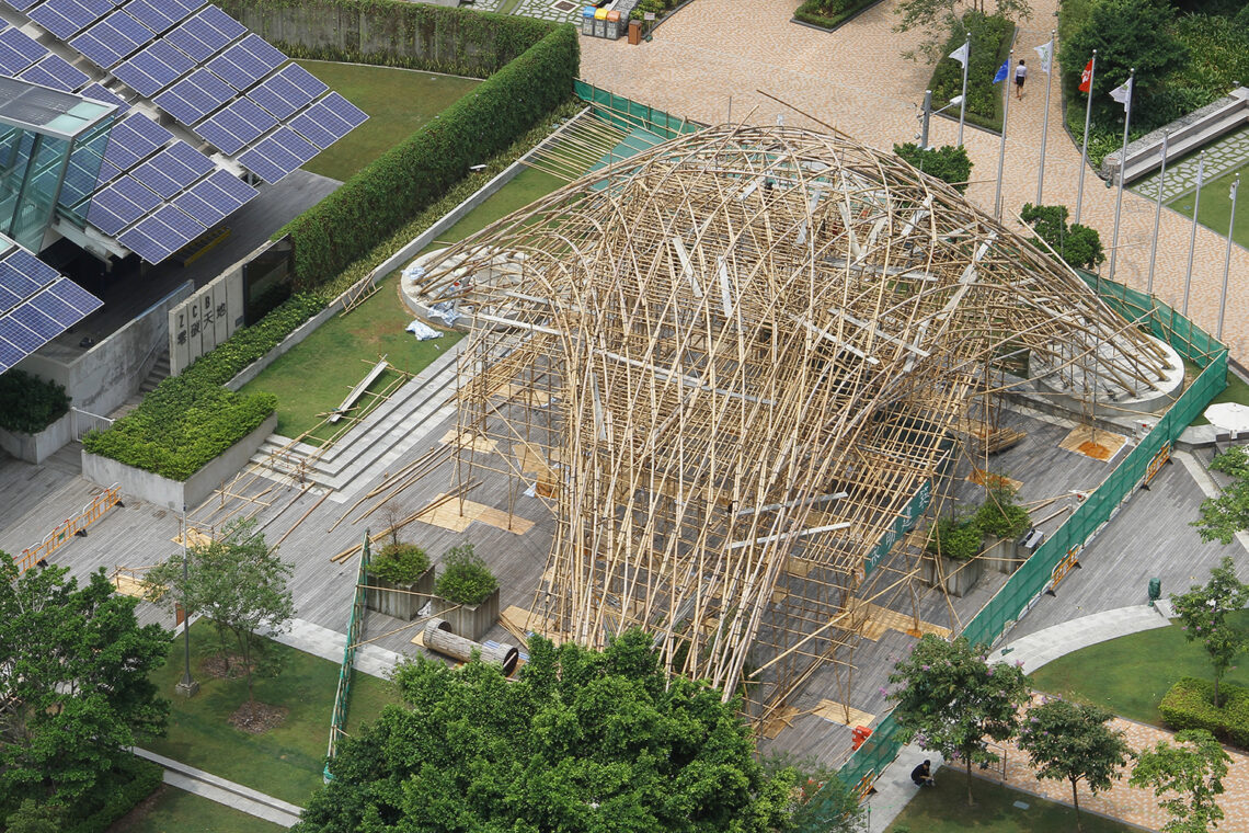 Zcb bamboo pavilion / the chinese university of hong kong school of architecture