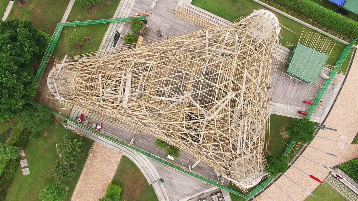 Zcb bamboo pavilion / the chinese university of hong kong school of architecture