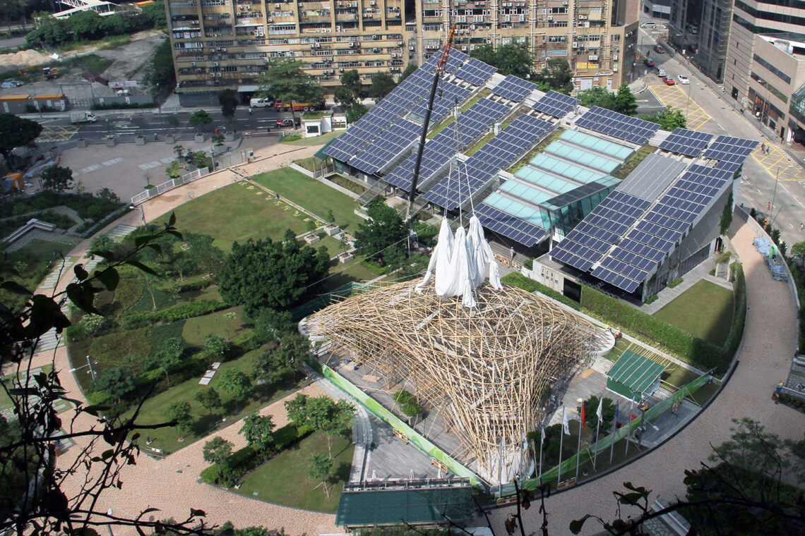 Zcb bamboo pavilion / the chinese university of hong kong school of architecture