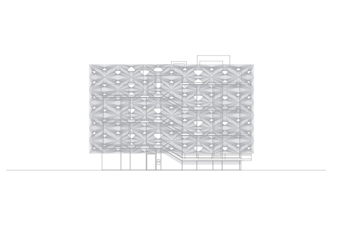 Texoversum Education Center / Allmannwappner + Menges Scheffler Architekten 27 Wrapped in a robotically woven facade, texoversum university building opens in germany