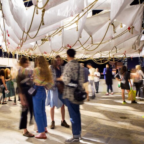 The fifth space installation at liebling haus / szcz jakub szczęsny + hadas tuval
