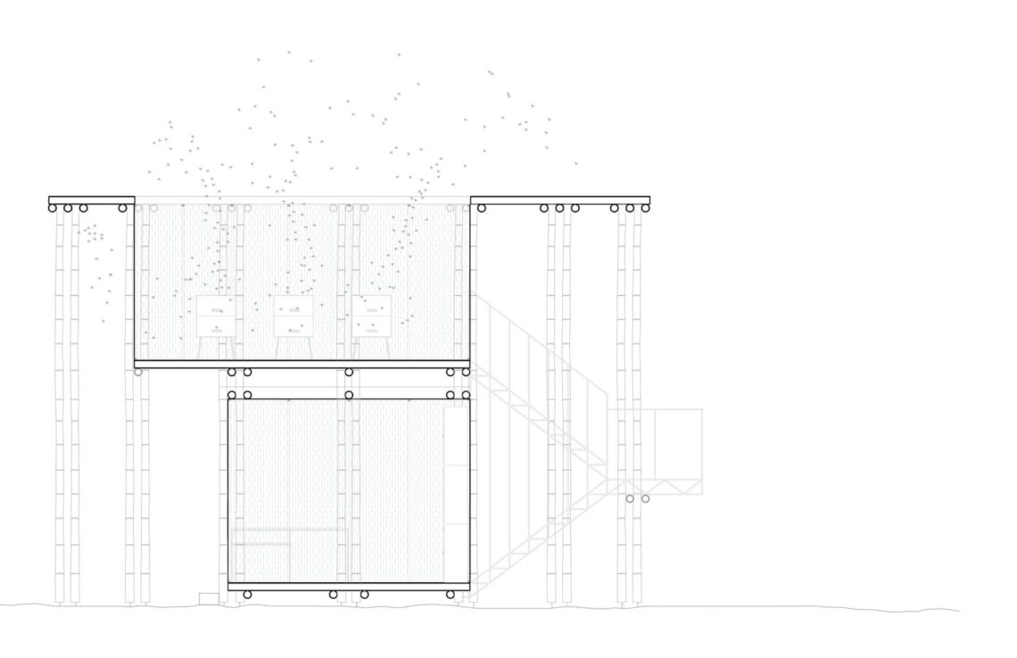 Urban apiary / palafito arquitectura