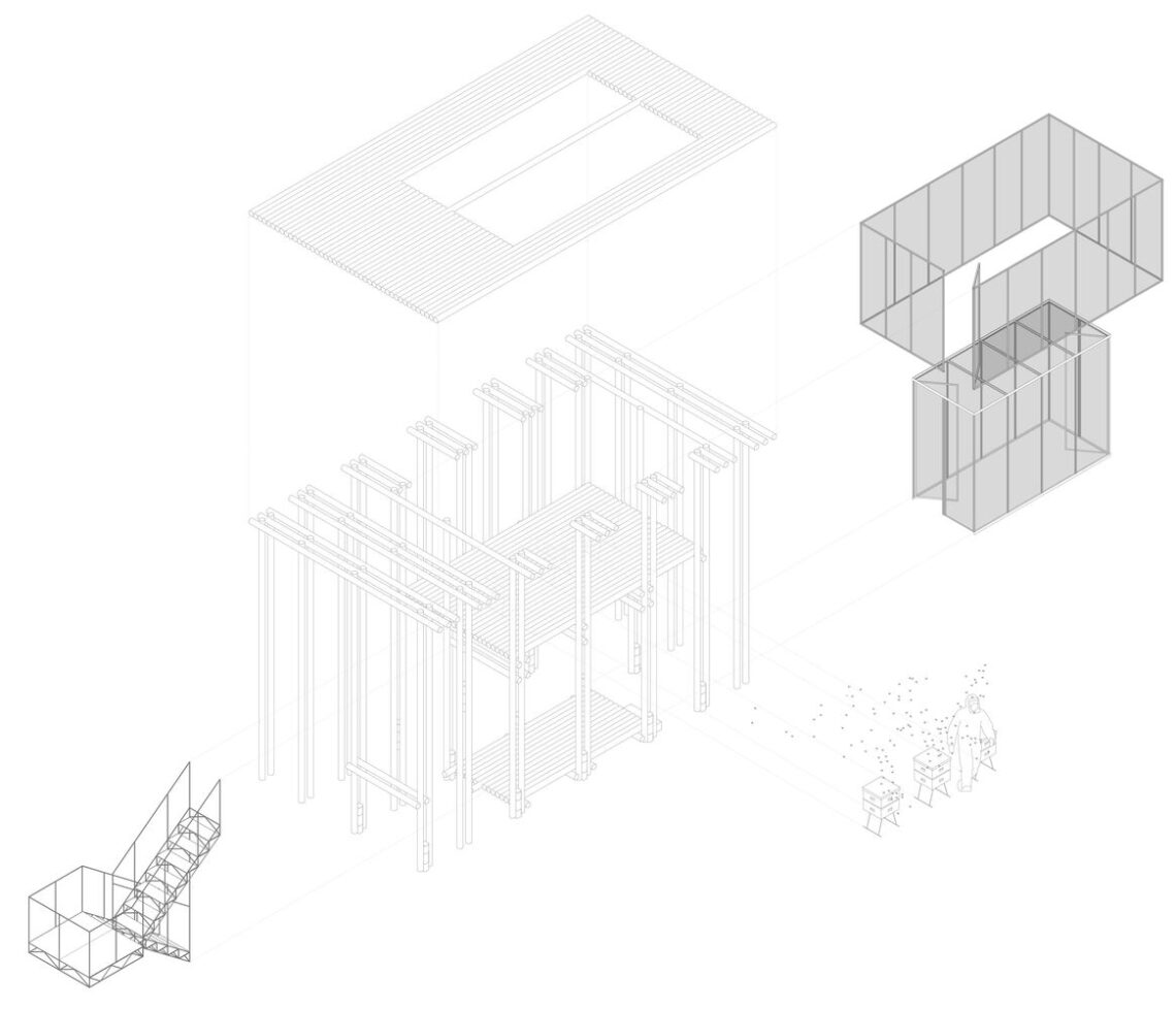 Urban apiary / palafito arquitectura