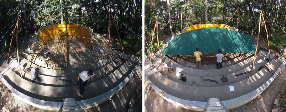 Bamboo Amphitheater Space Structure / Bambutec Design 6 Bamboo amphitheater space structure / bambutec design