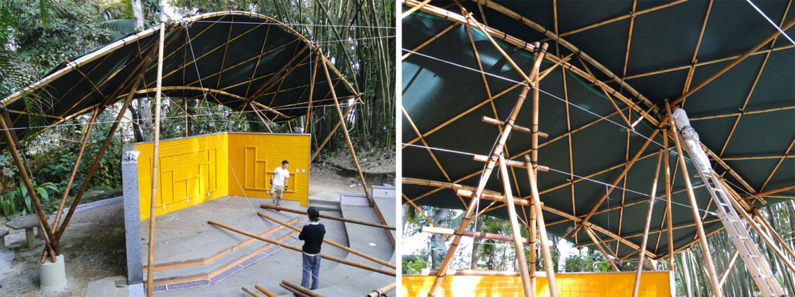 Bamboo Amphitheater Space Structure / Bambutec Design 7 Bamboo amphitheater space structure / bambutec design