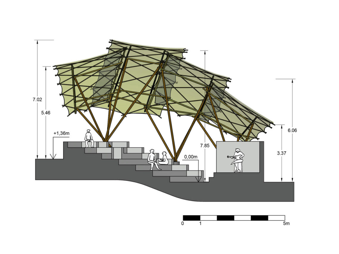 Bamboo Amphitheater Space Structure / Bambutec Design 34 Bamboo amphitheater space structure / bambutec design