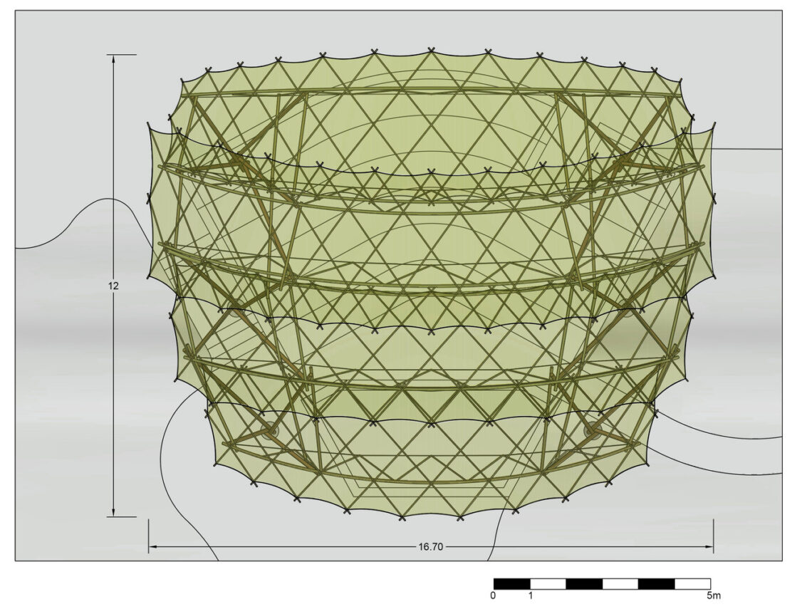 Bamboo Amphitheater Space Structure / Bambutec Design 38 Bamboo amphitheater space structure / bambutec design