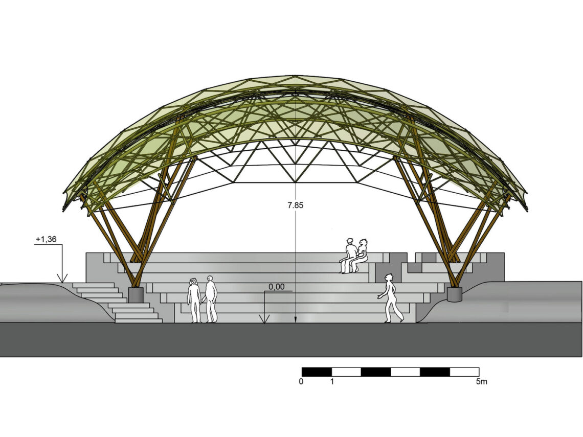 Bamboo Amphitheater Space Structure / Bambutec Design 35 Bamboo amphitheater space structure / bambutec design