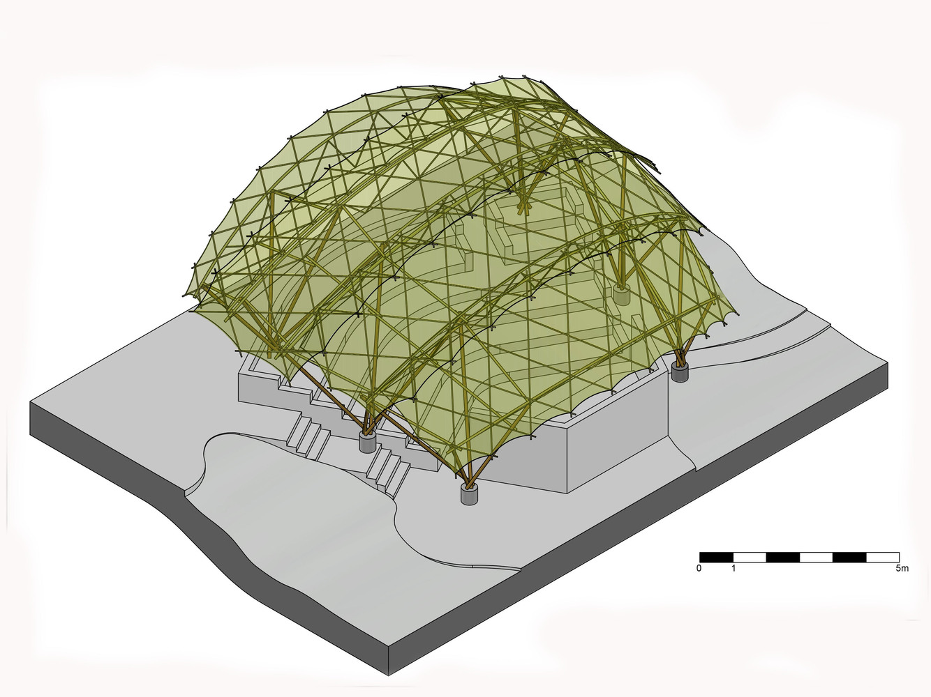 Bamboo Amphitheater Space Structure / Bambutec Design 4 Bamboo amphitheater space structure / bambutec design
