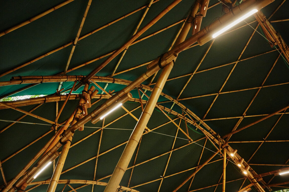 Bamboo Amphitheater Space Structure / Bambutec Design 3 Bamboo amphitheater space structure / bambutec design