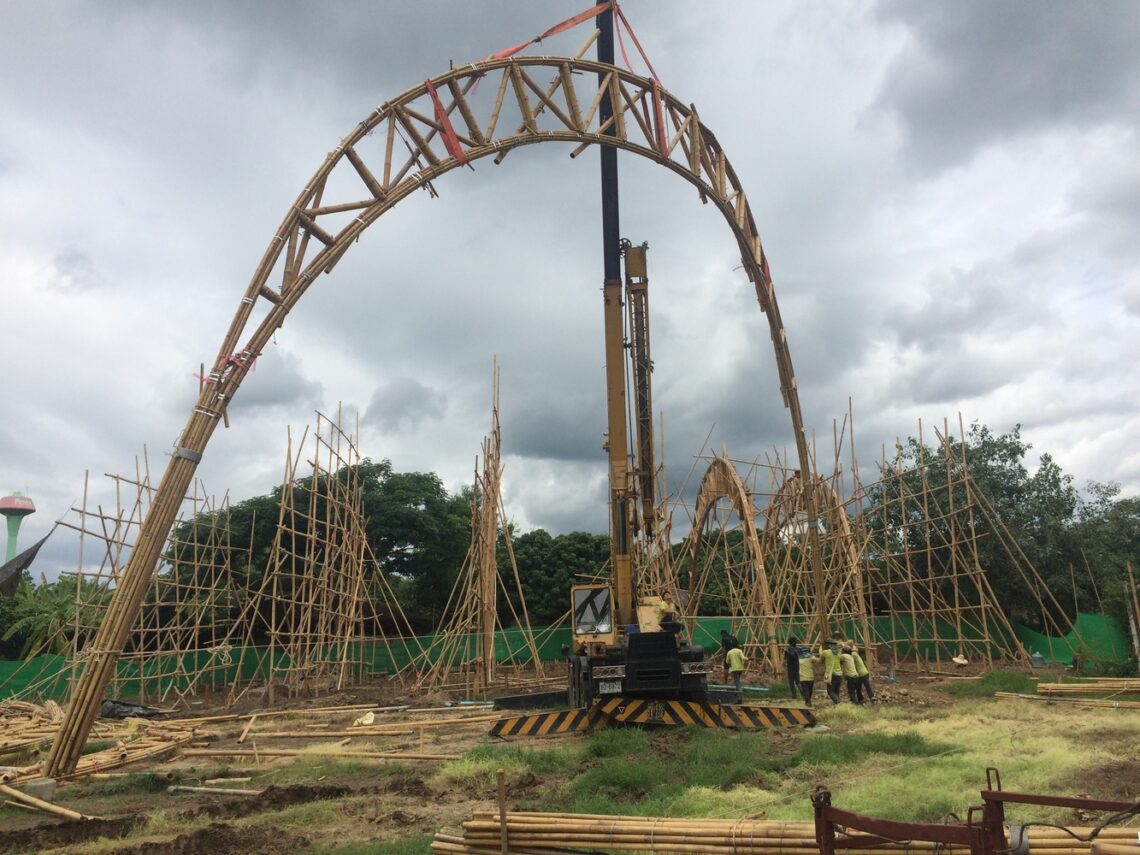 Bamboo Sports Hall For Panyaden International School / Chiangmai Life Architects 3 Bamboo sports hall for panyaden international school / chiangmai life construction