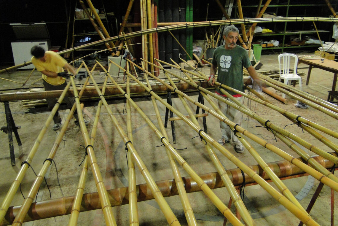 Bamboo Amphitheater Space Structure / Bambutec Design 9 Bamboo amphitheater space structure / bambutec design