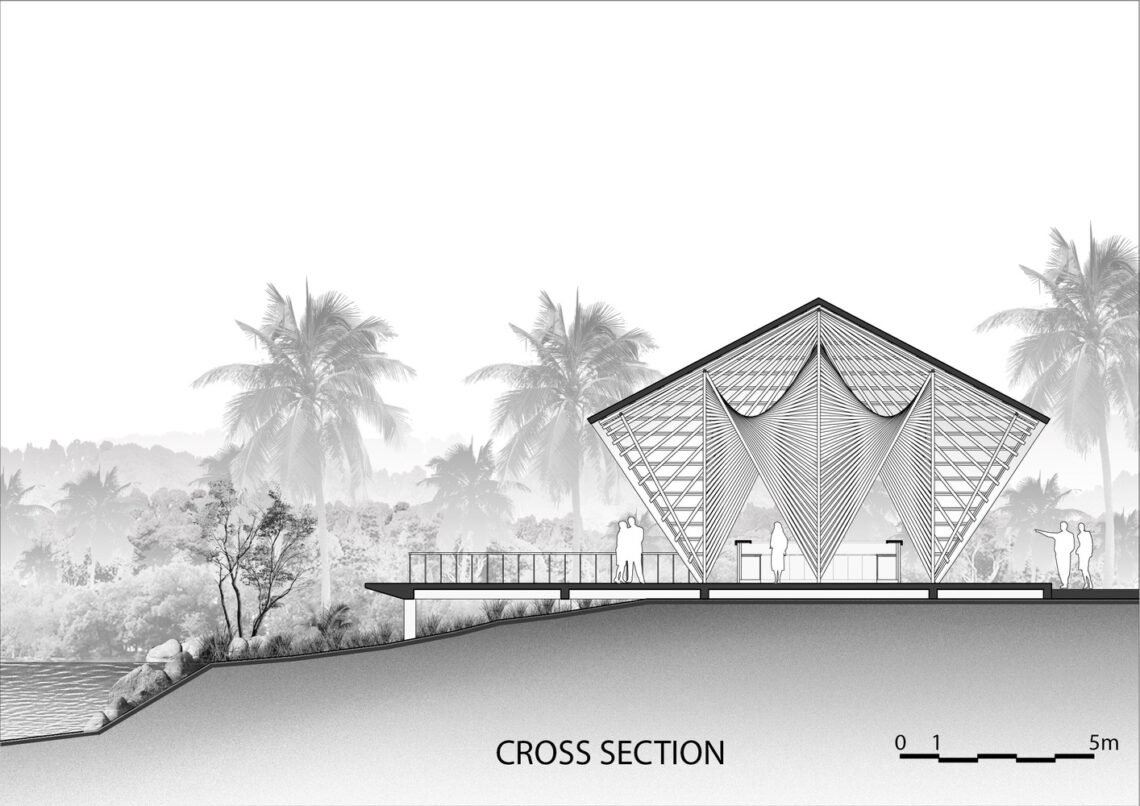 Flamingo bamboo pavilion / bambubuild