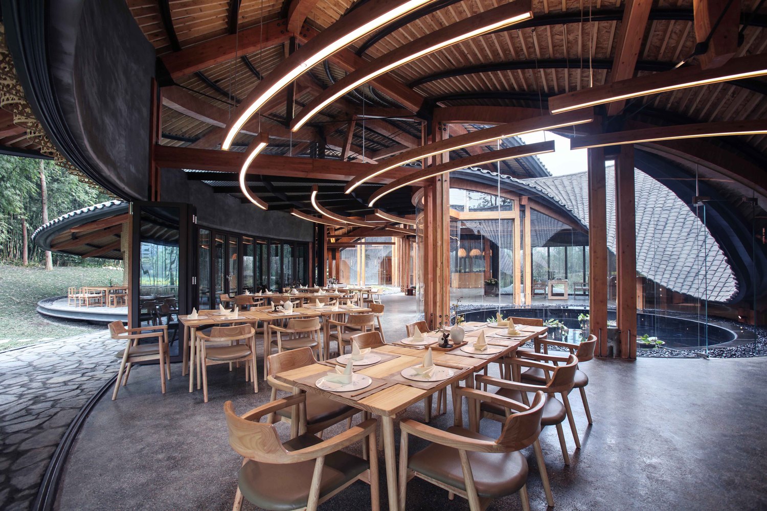 图7 Bamboo craft village / archi-union architects
