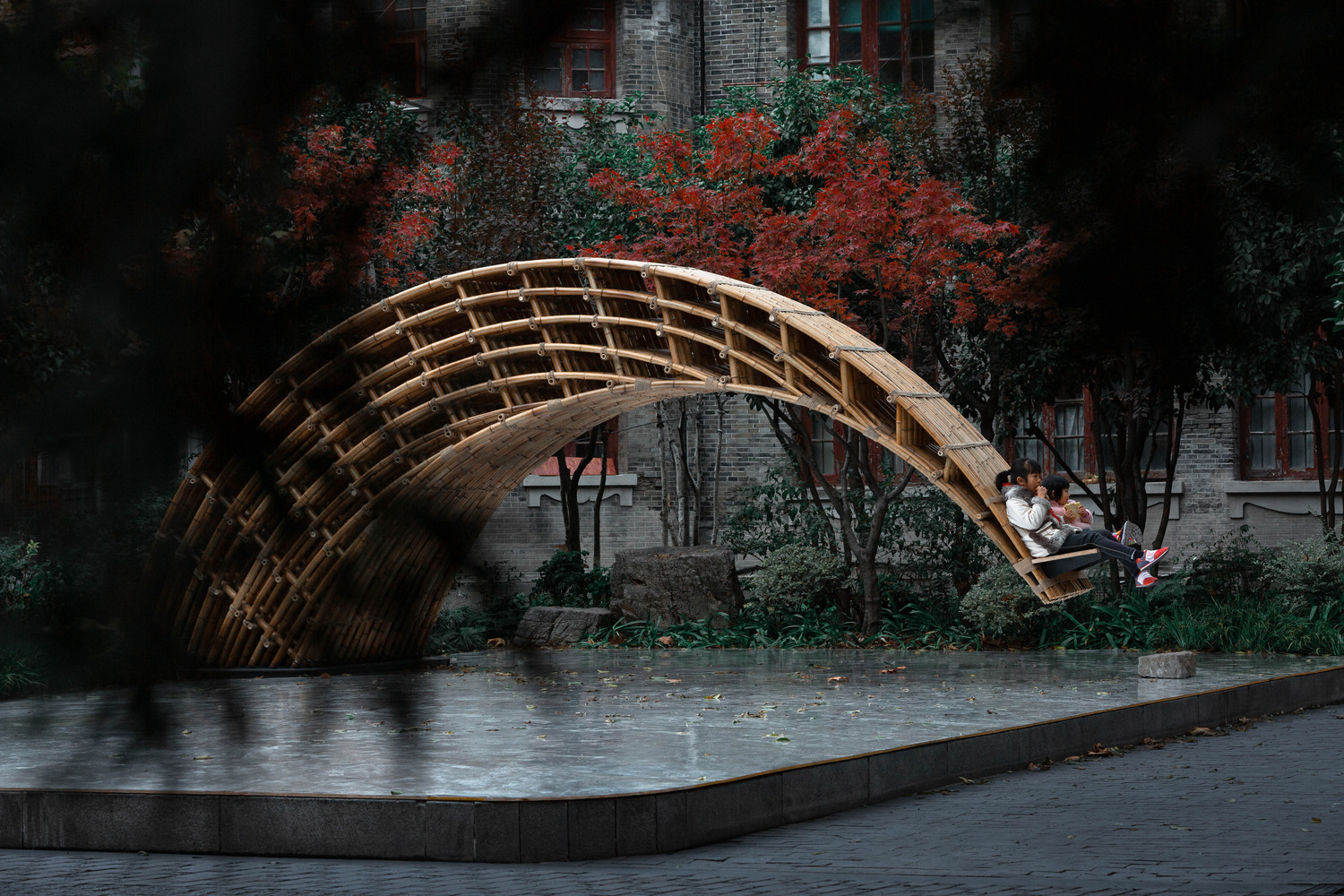 悬竹与身体性Bambow_And_The_Body©️苏圣亮 Bambow suspended flying bridge / atelier lai