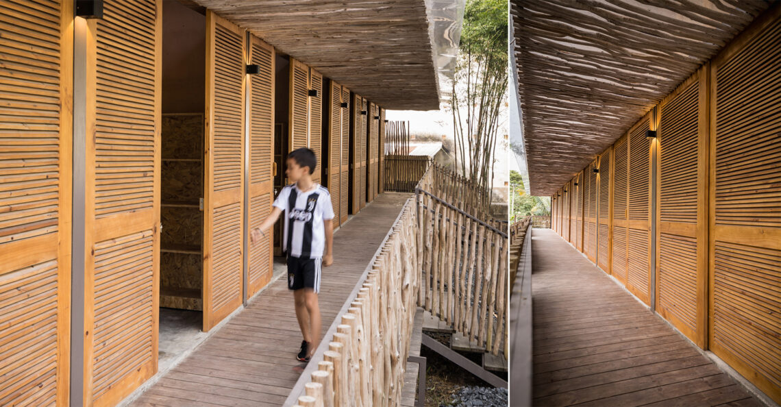 Hippofarm bioclimatic dormitories / t3 architects