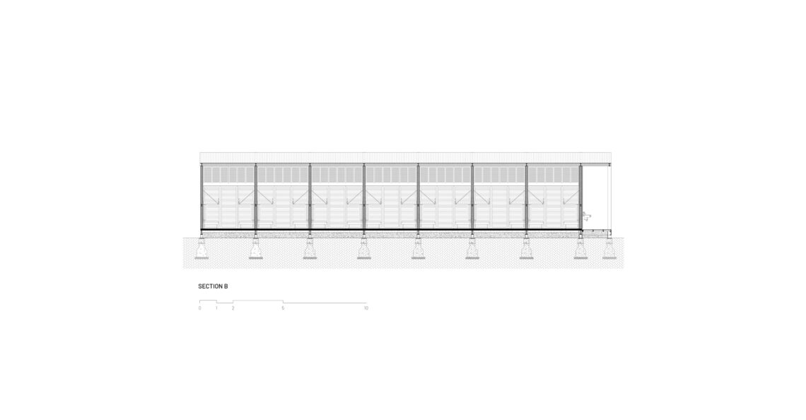 Hippofarm bioclimatic dormitories / t3 architects
