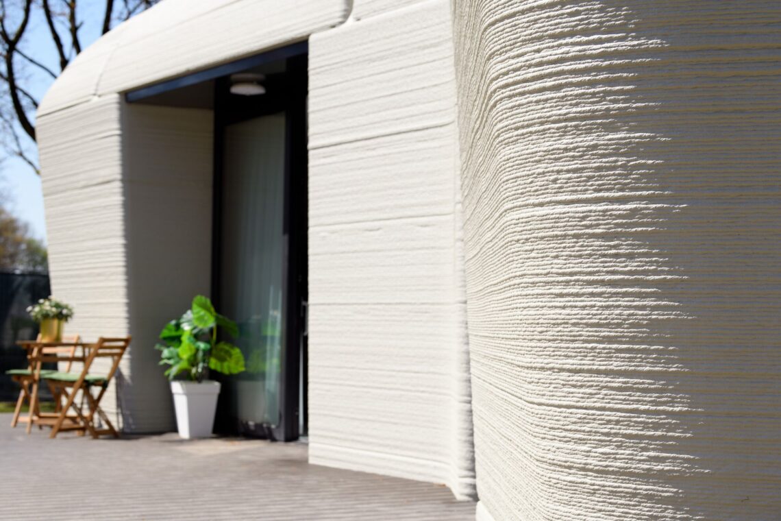 19 3D-Printed Houses Shaping The Future Of Sustainable Living 199 10. Project milestone by houben/van mierlo architects and van wijnen in eindhoven, netherlands eerste bewoonde 3d-betongeprinte woning van project milestone in bosrijk, eindhoven van oa theo salet tu/e