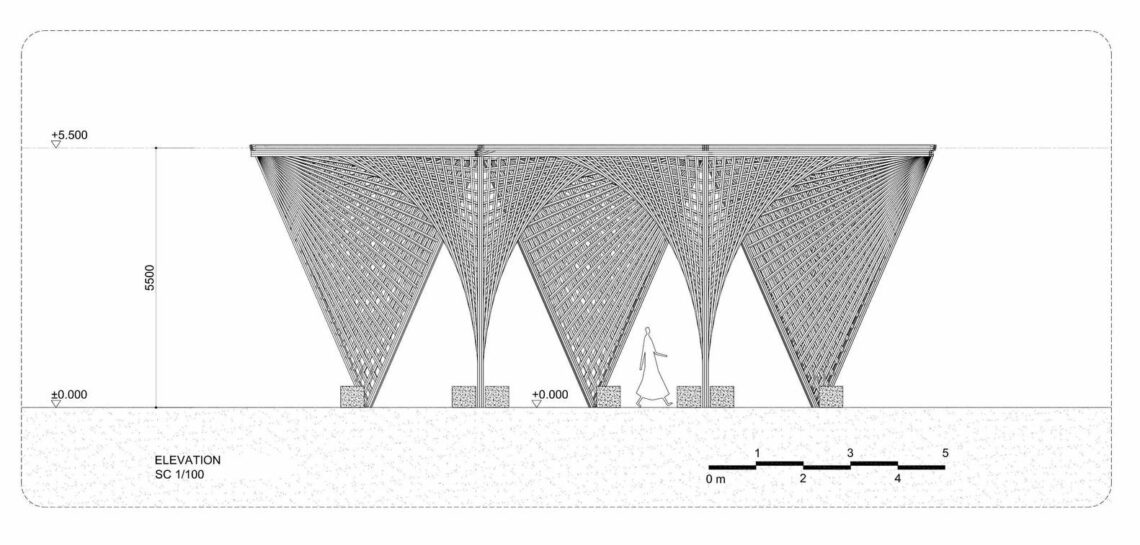 Bamboo stalactite / vtn architects