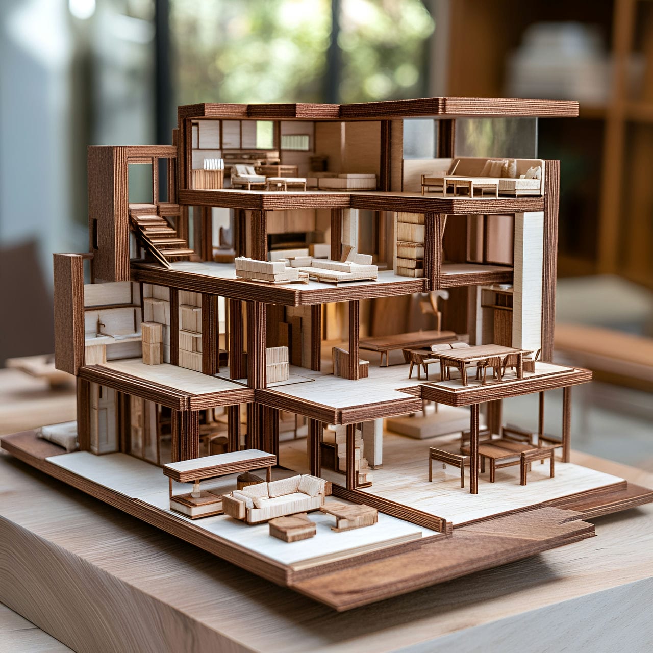 Balsa Wood Material Interior Model Interior model: visualization, uses, challenges, prices and software