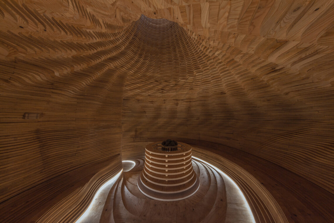 Sauna sazae / kengo kuma & associates