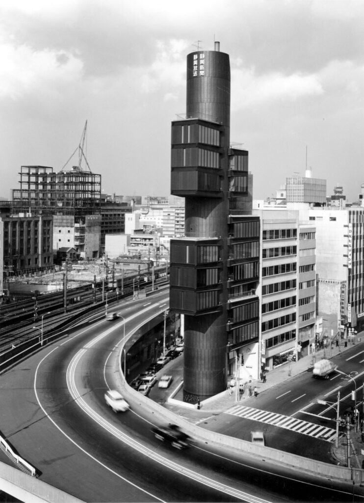 Shizuoka press and broadcasting center / kenzo tange | classics on architecture lab