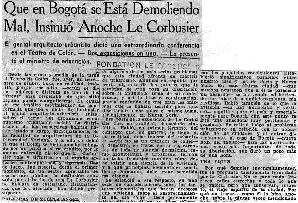 Bogotá’s Utopian Plan / Le Corbusier | Classics On Architecture Lab 2 Bogotá’s utopian plan / le corbusier | classics on architecture lab