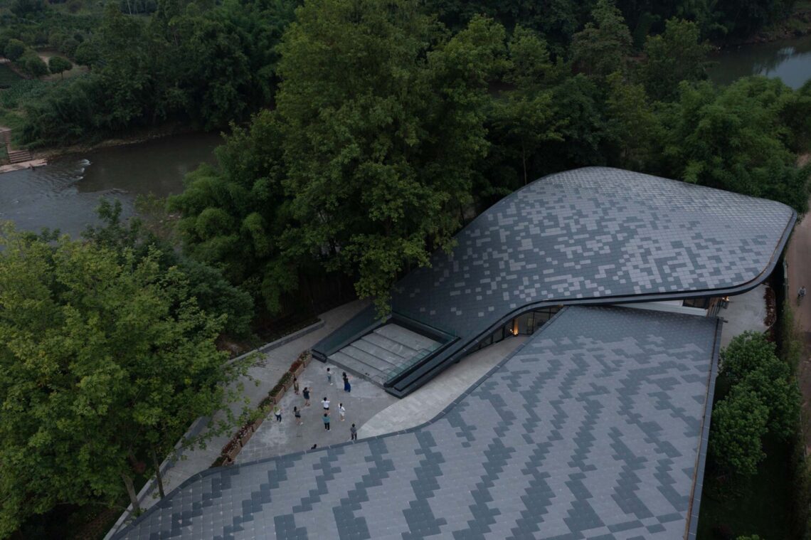 Qionglai bamboo pavilion / uno architects china