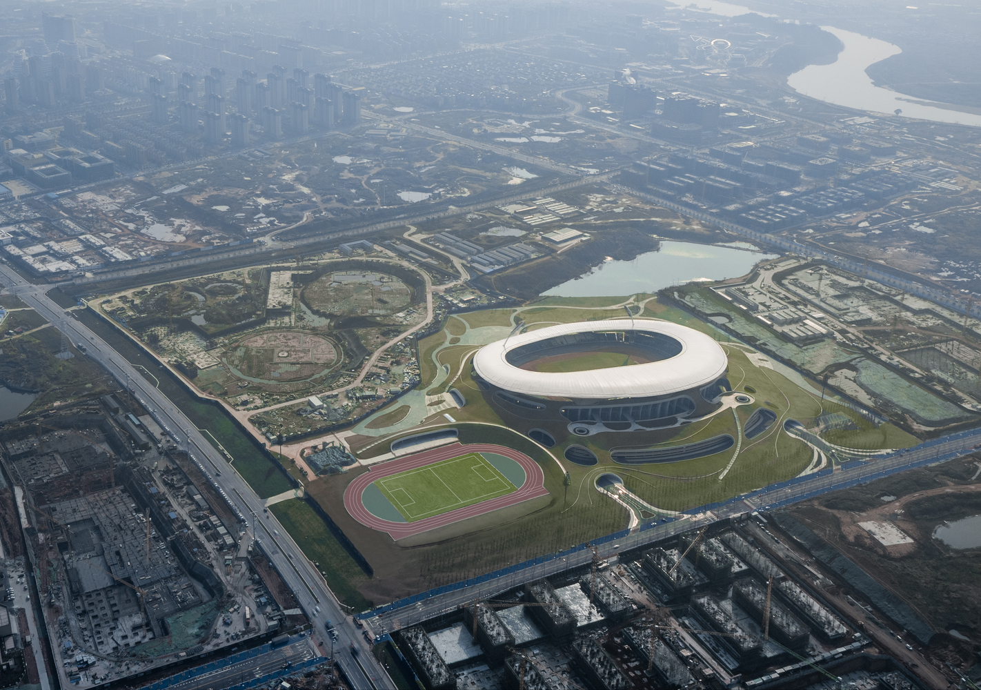 Quzhou sports park / mad architects
