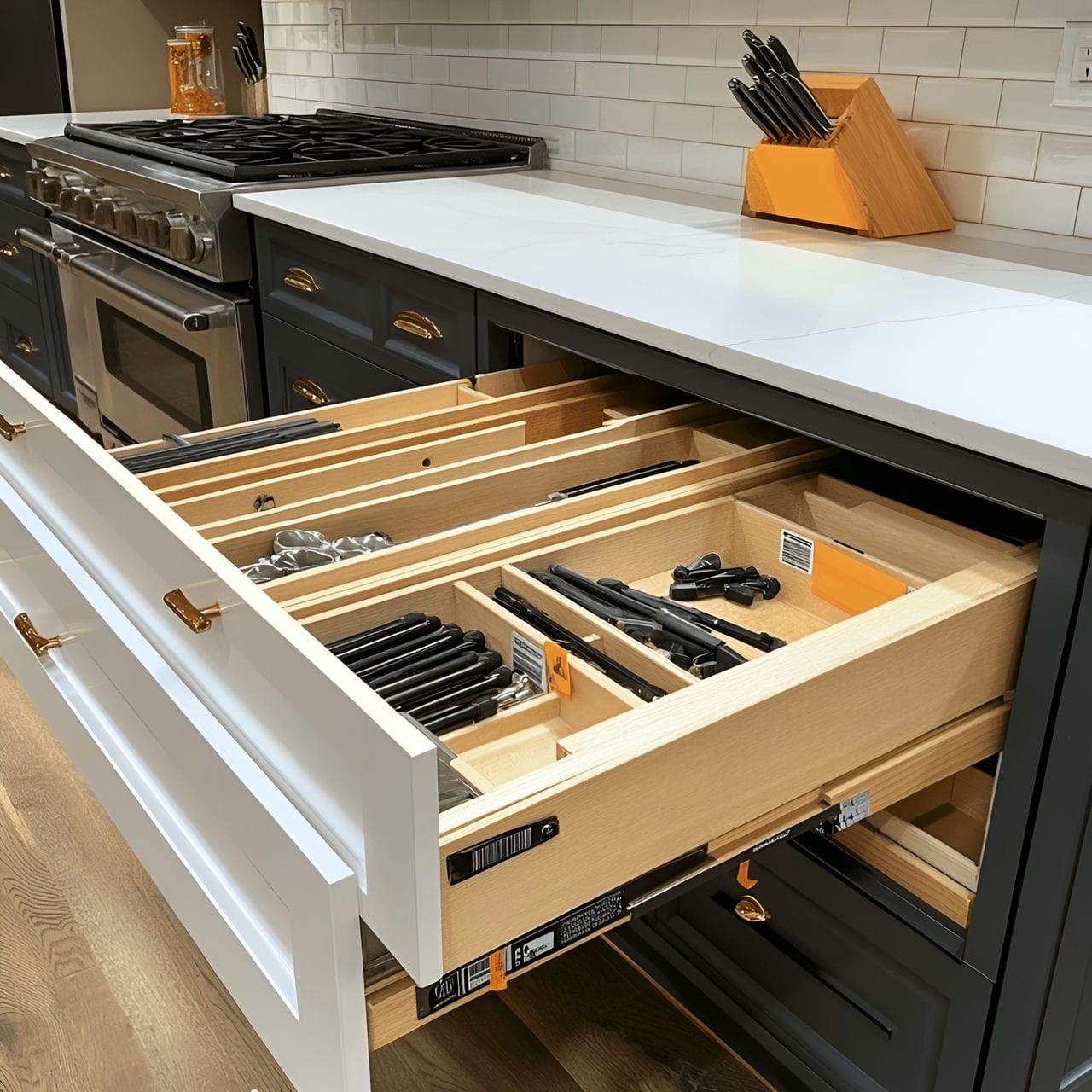 20 Best Kitchen Ideas And How To Design One Yourself! 277 10. Soft-close drawers and cabinets