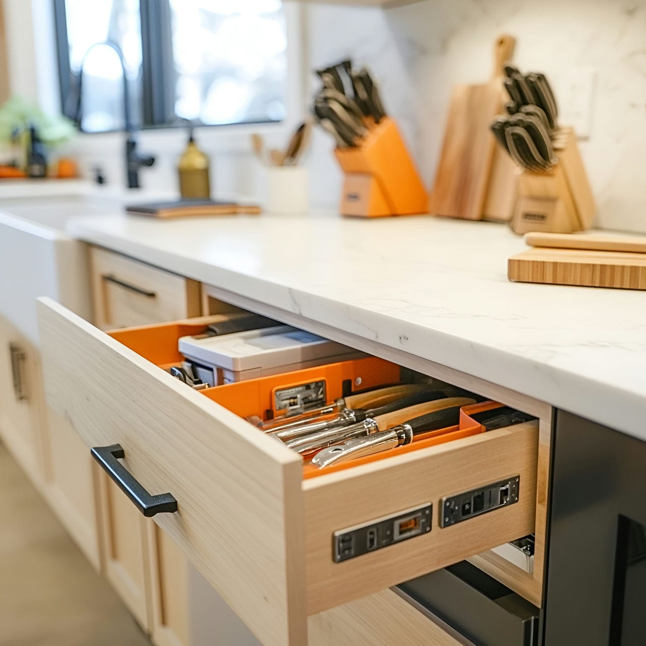 20 Best Kitchen Ideas And How To Design One Yourself! 276 10. Soft-close drawers and cabinets