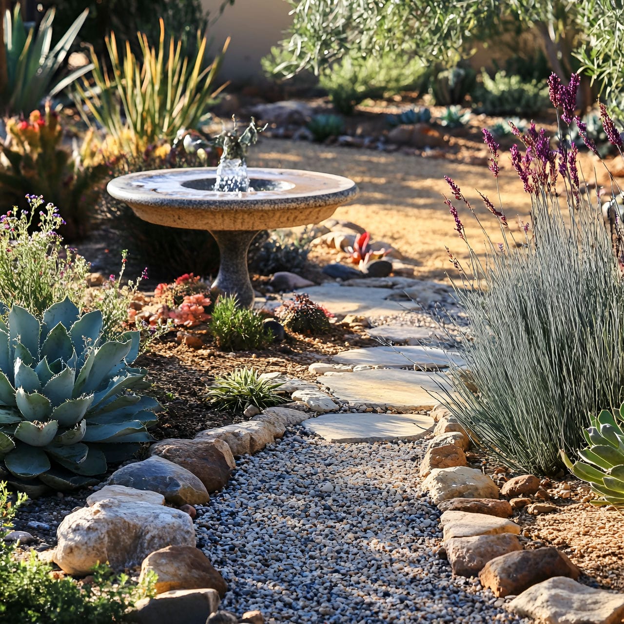 20 Best Garden Ideas And How To Design One Yourself! 212 10. Low-maintenance xeriscaping