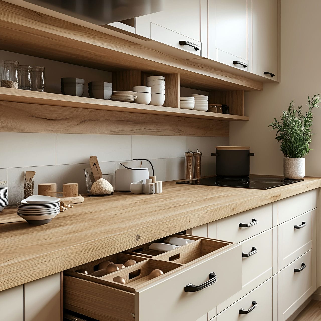 20 Best Kitchen Ideas And How To Design One Yourself! 278 10. Soft-close drawers and cabinets