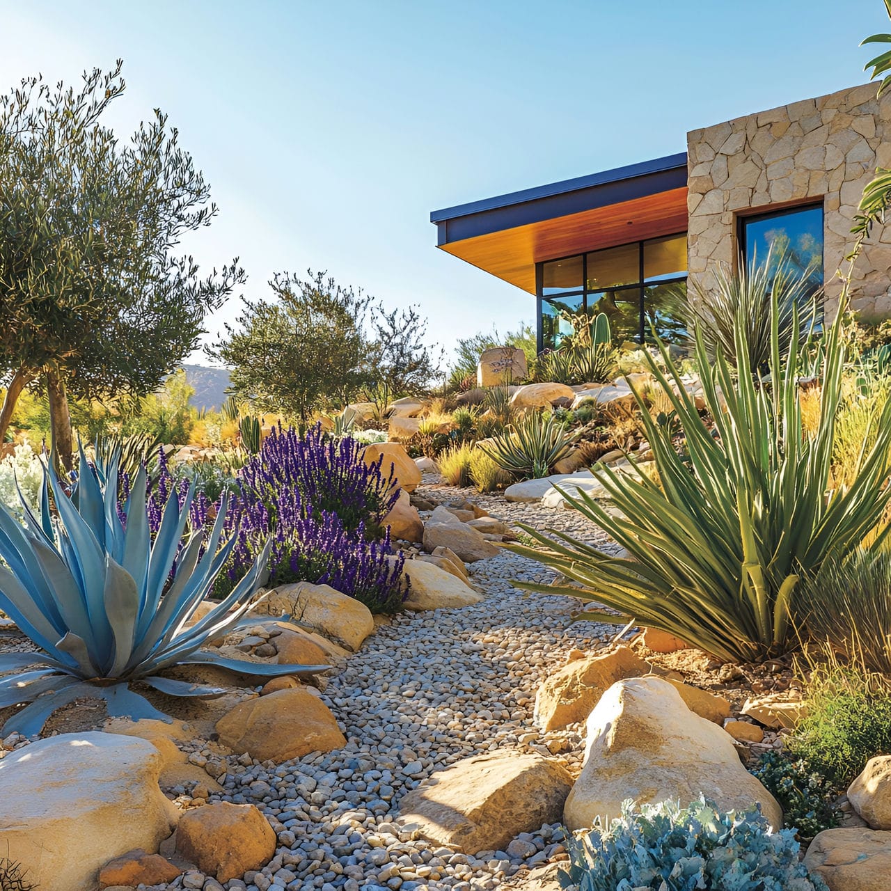 20 Best Garden Ideas And How To Design One Yourself! 206 10. Low-maintenance xeriscaping