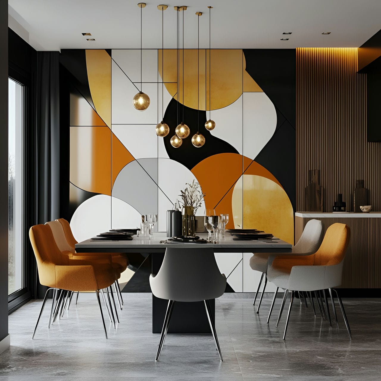 20 Best Dining Room Ideas And How To Design One Yourself! 265 10. Accent wallย