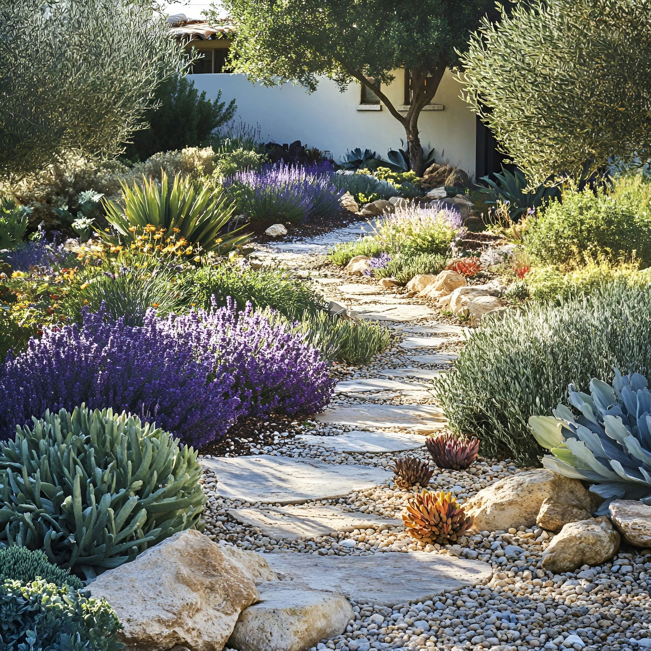 20 Best Garden Ideas And How To Design One Yourself! 211 10. Low-maintenance xeriscaping