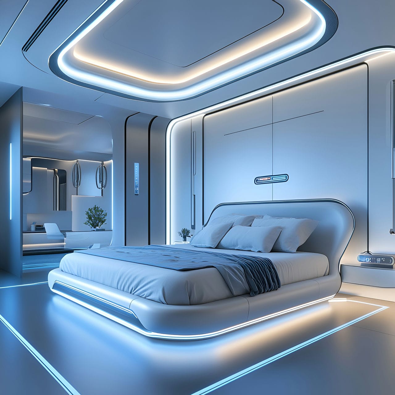 16 Best Bedroom Ideas And How To Design One Yourself! 222 10. Smart technology