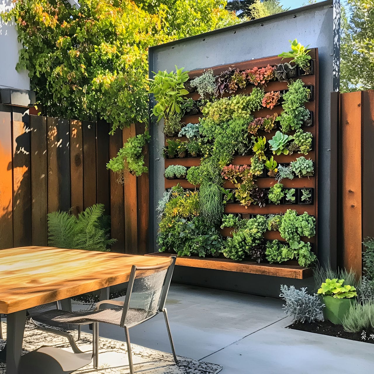 10. Vertical garden