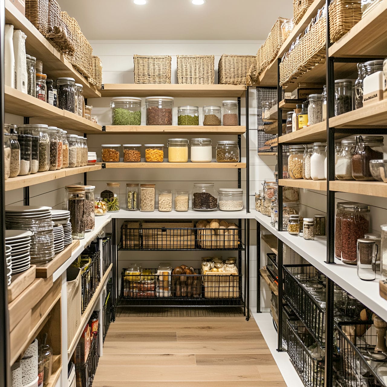 20 Best Kitchen Ideas And How To Design One Yourself! 287 11. Walk-in pantry