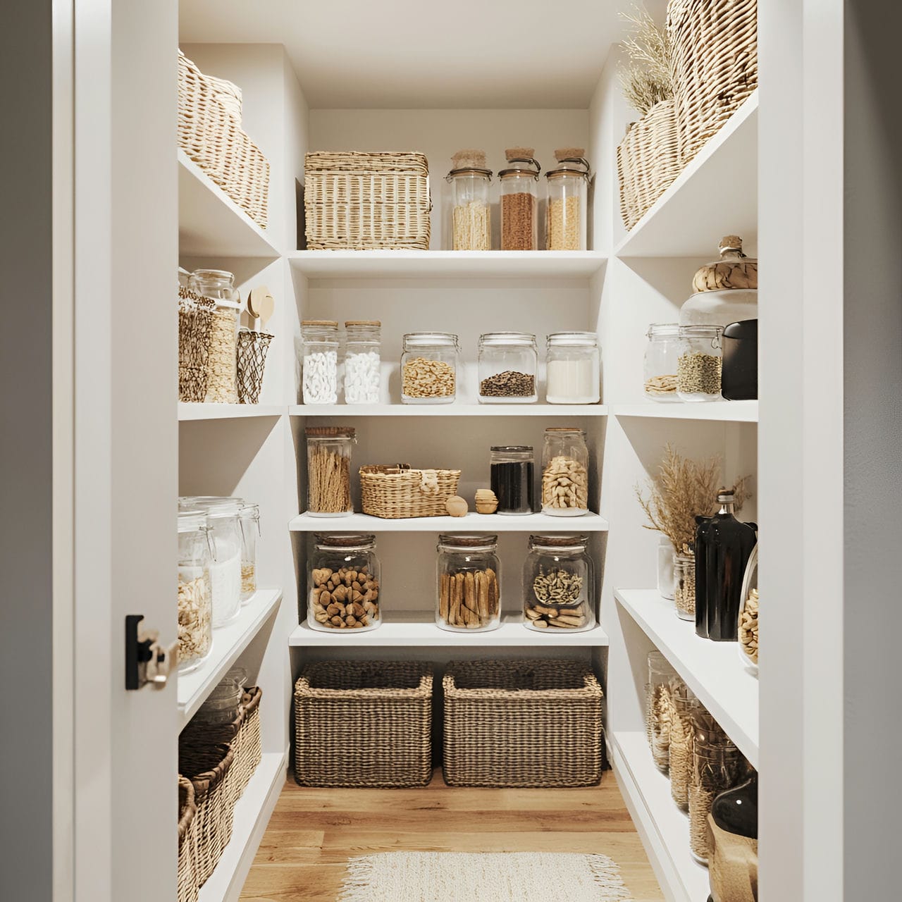 20 Best Kitchen Ideas And How To Design One Yourself! 293 11. Walk-in pantry